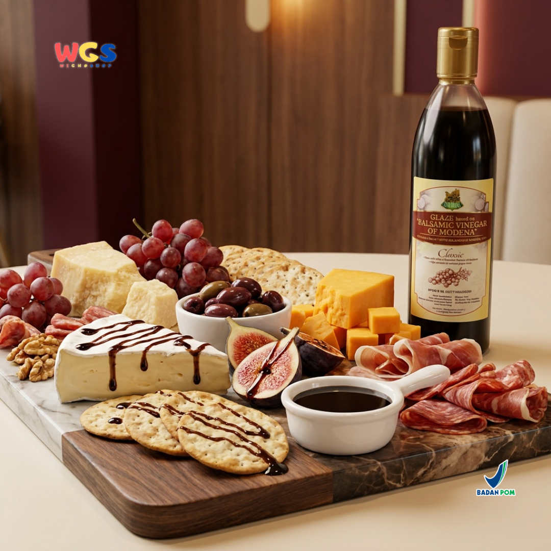 Star Village Balsamic Vinegar Glaze 500g - Saus Cuka Modena untuk Salad Steak