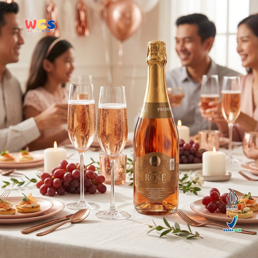Star Village Sparkling Rose Grape 750ml - Jus Anggur Rose Soda Premium untuk Pesta