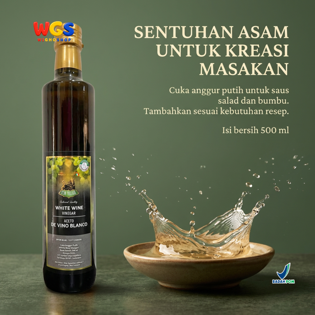 STAR VILLAGE White Wine Vinegar Aceto Di Vino Blanco 500ml - White Wine Vinegar
