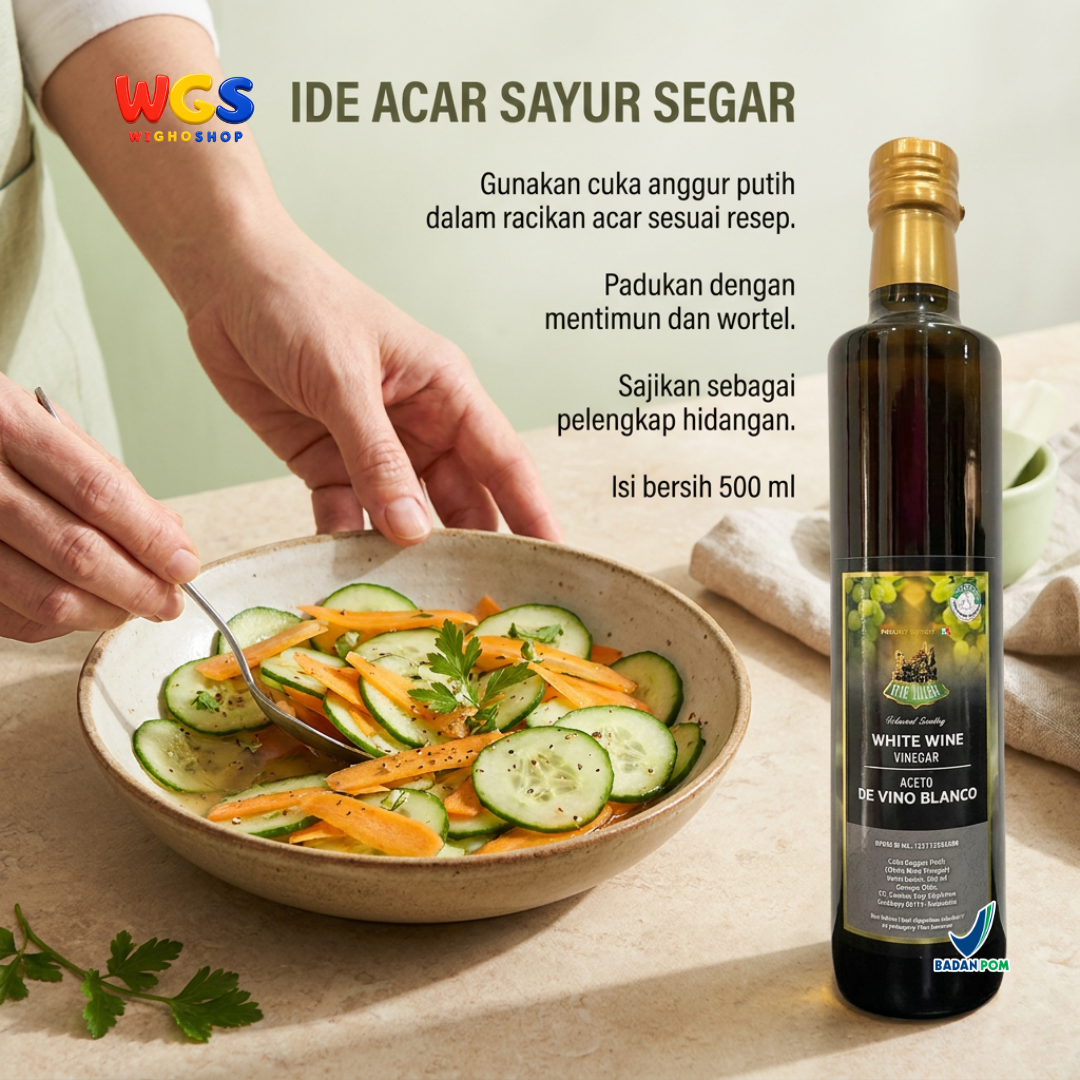 STAR VILLAGE White Wine Vinegar Aceto Di Vino Blanco 500ml - White Wine Vinegar