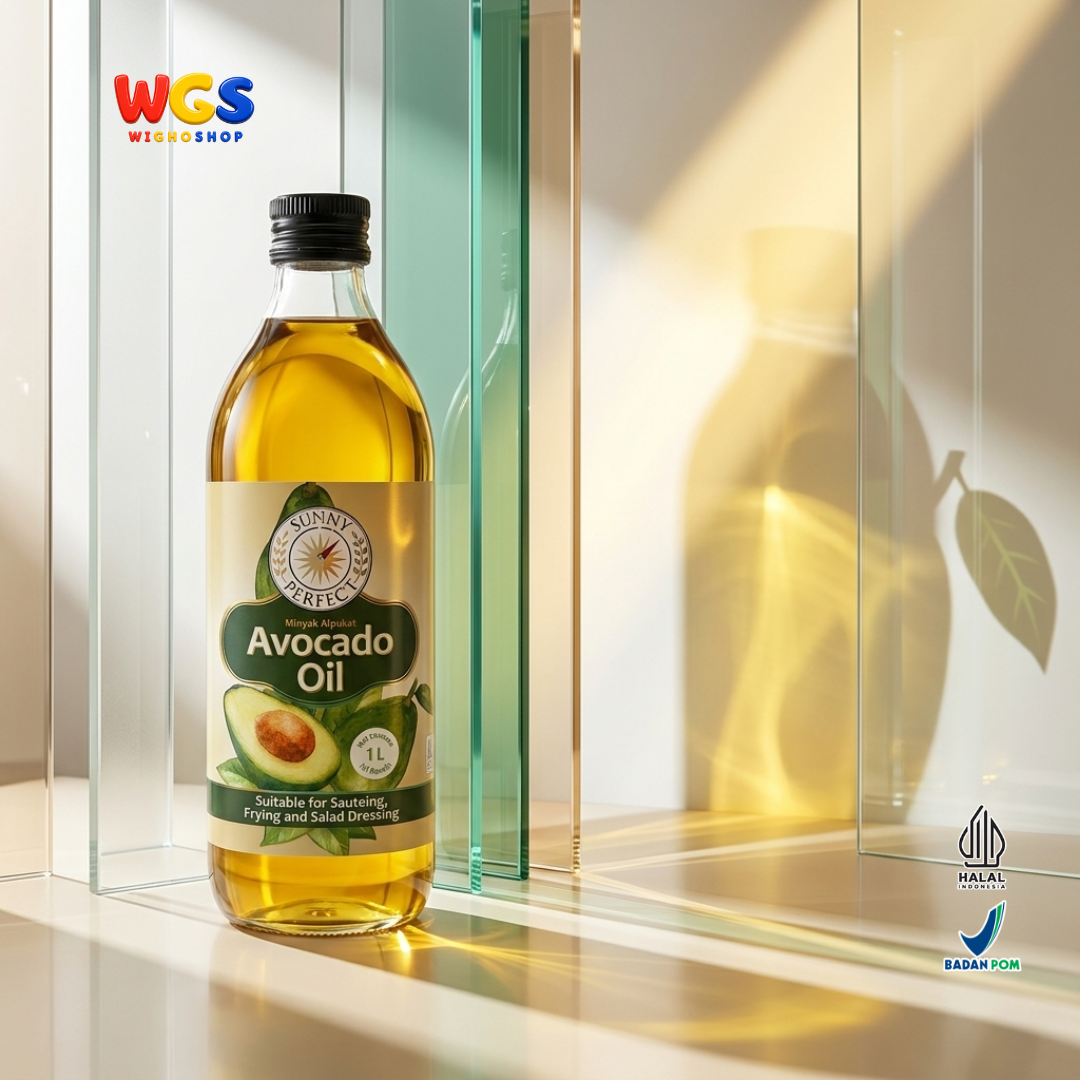 Sunny Perfect Minyak Alpukat 1L - Avocado Oil 100% Minyak Goreng untuk Tumis Sauteing Frying Salad Dressing