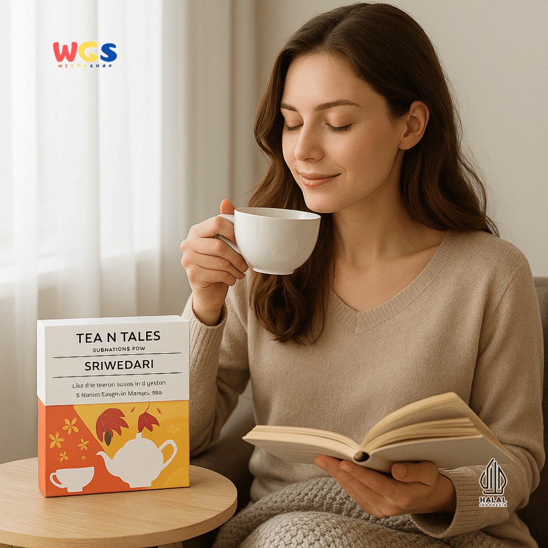 TEA N TALES Sriwedari Signature Tea 10g (5x2g) – Teh Hitam Floral dengan Aroma Mawar yang Elegan