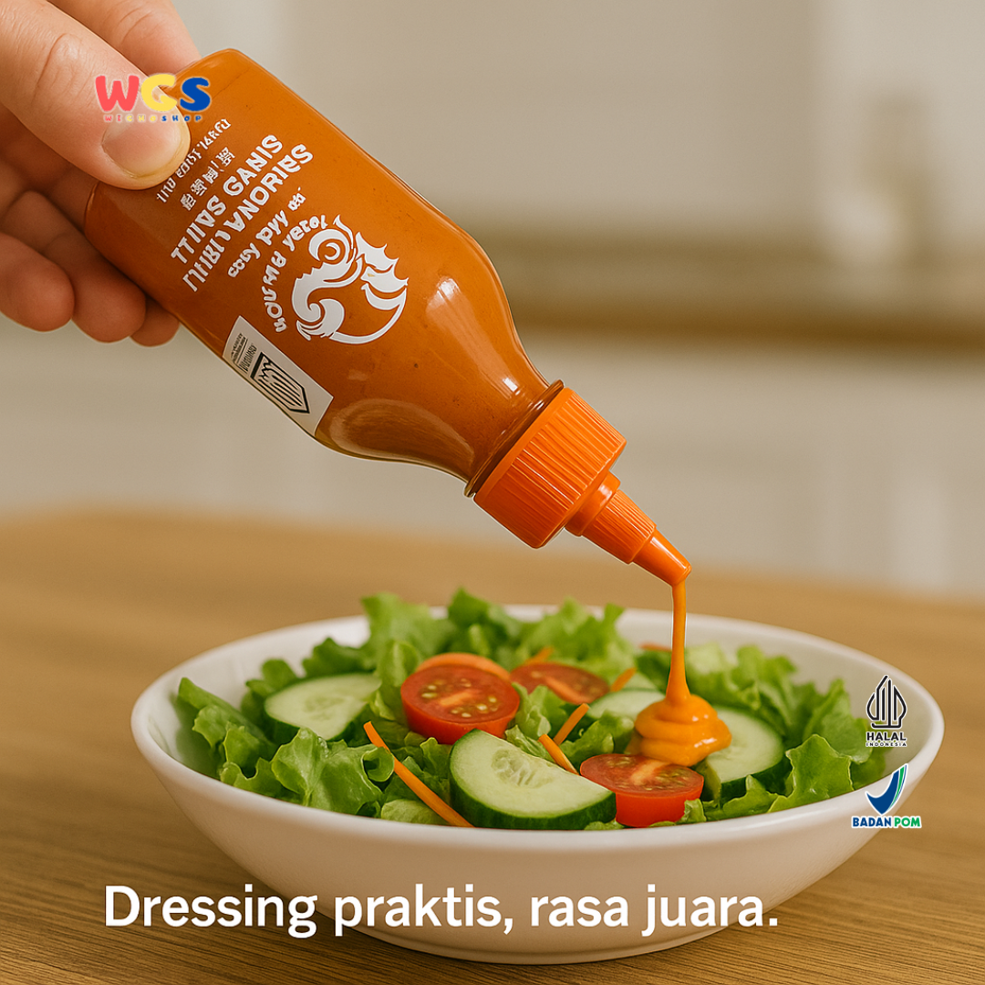 THAI DRAGON Sriracha Chilli Mayo Sauce 200ml | Saus Mayo Pedas Gurih Halal Khas Thailand