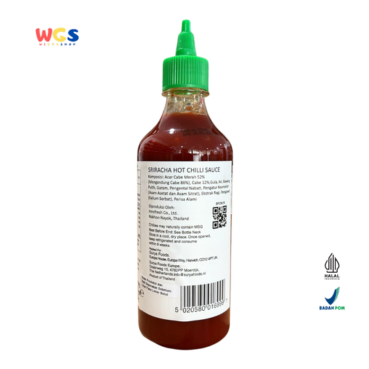 THAI DRAGON Sriracha Hot Chili Sauce 455ml | Spicy, Savory, Halal Premium Thai Chili Sauce