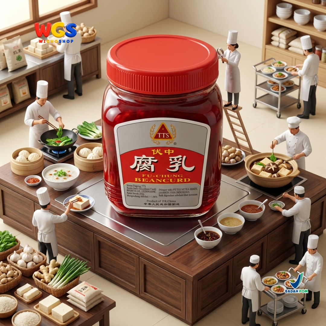TTS Fu-Chung Beancurd 250g - Tahu Merah Fermentasi Fermented Bean Curd Bumbu Bubur Sup Tumisan Masakan Asia