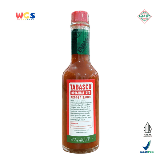 Tabasco Original Red Pepper Sauce 60ml - Saus Cabe Asli Amerika Pedas Klasik