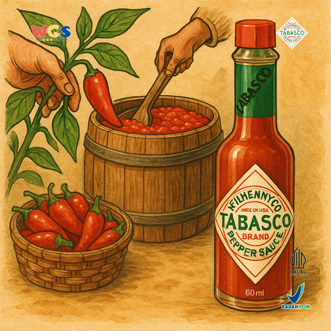 Tabasco Original Red Pepper Sauce 150ml - Saus Cabai Asli Amerika Rasa Pedas Klasik