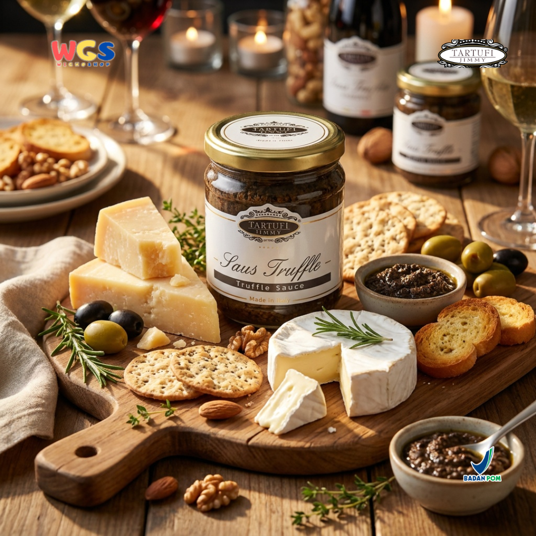 Tartufi Jimmy Le Tartufate Truffle Sauce 180g - Saus Truffle Kasar Jamur