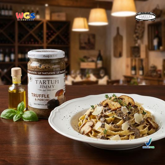 Tartufi Jimmy Truffle & Porcini Sauce 180g - Saus Truffle Porcini Italia untuk Pasta & Steak
