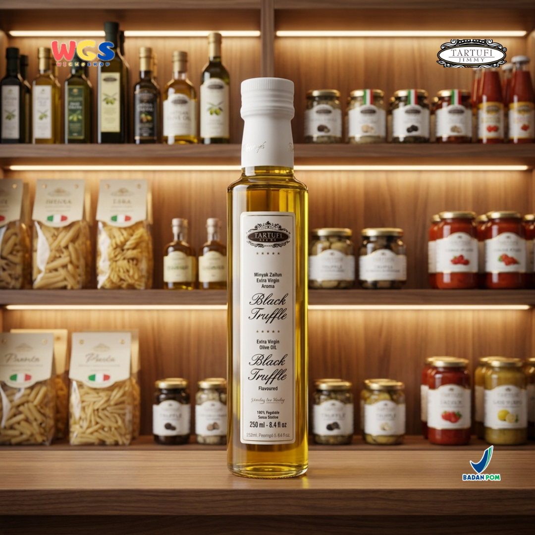 Tartufi Jimmy Black Truffle Olive Oil 250ml - Minyak Zaitun Truffle Italia