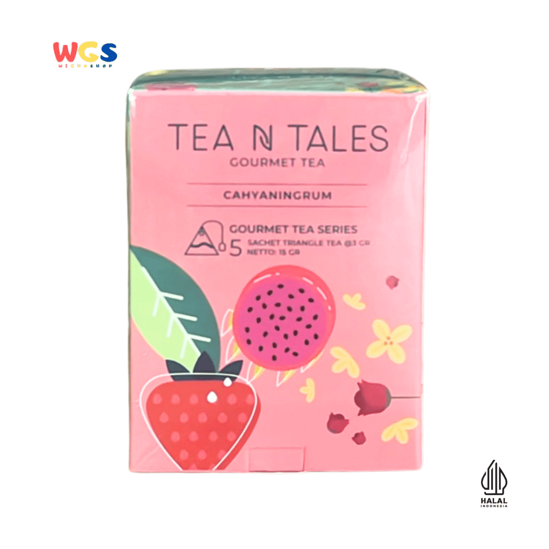 Tea N Tales Gourmet Tea Cahyaningrum 15g (5x3g) – Fruit & Flower Tea with a Cheerful Flavor & Natural Fragrance