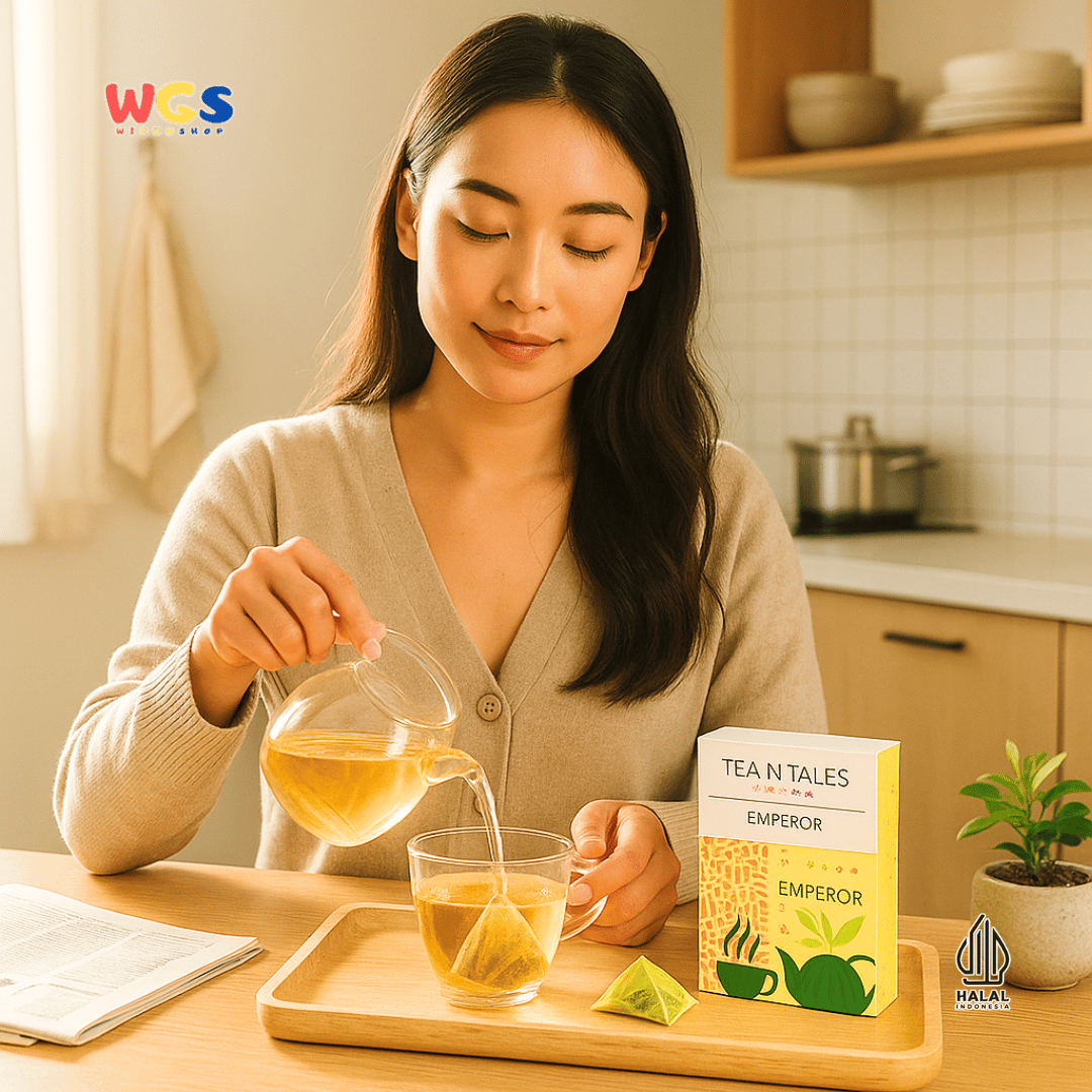 Tea N Tales Gourmet Tea Emperor 15g (5x3g) – Soft & Elegant Single Origin Yellow Tea Triangle Tea
