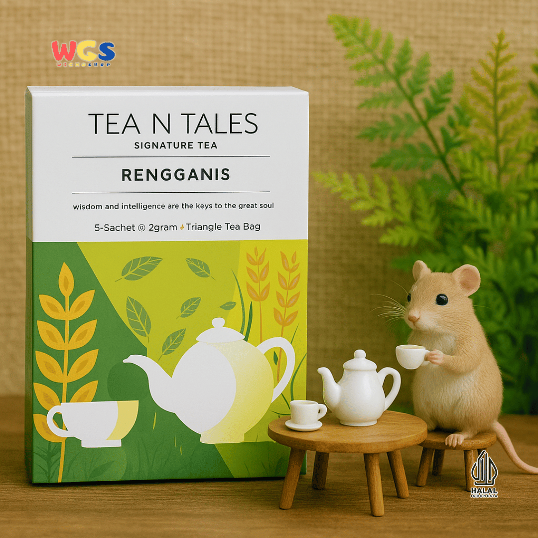 TEA N TALES RENGGANIS Signature Tea 5 Sachet x 2gr – Teh Hijau & Beras Ketan Aromatik Penenang Jiwa