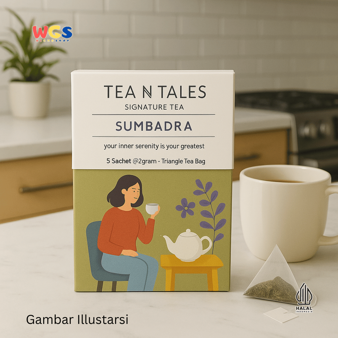 Tea N Tales Signature Tea Sumbadra 10g (5x2g) – Teh Hitam Lavender & Apel, Menenangkan Jiwa