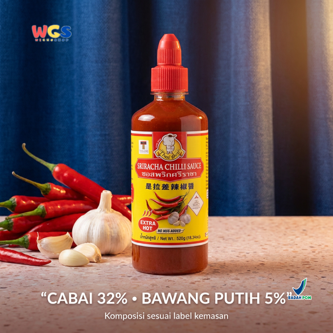 Thai Boy Sriracha Extra Hot 520g - Saus Sambal Pedas Thailand