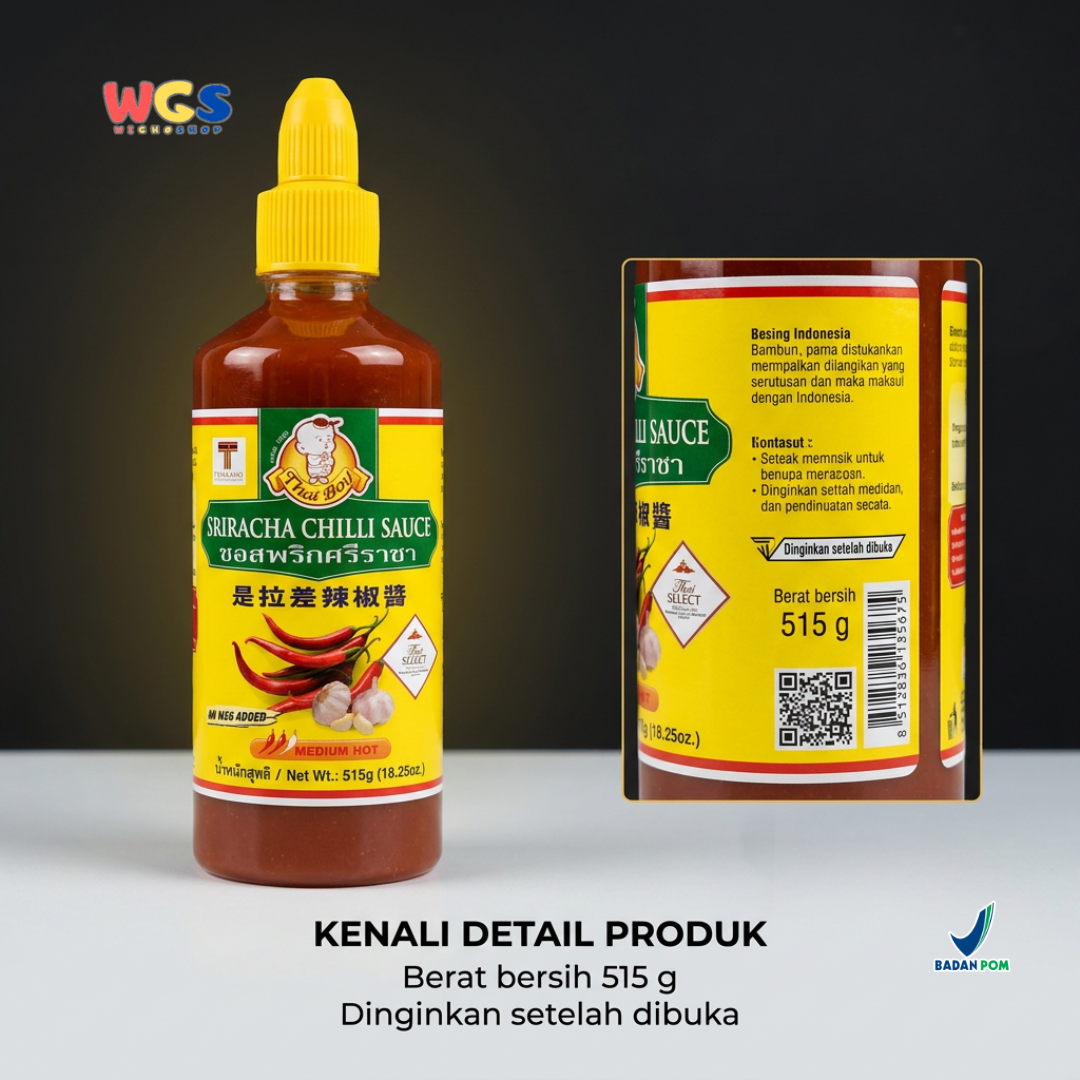 Thai Boy Sriracha Chilli Sauce 515 gr - Thai Sriracha Chili Sauce