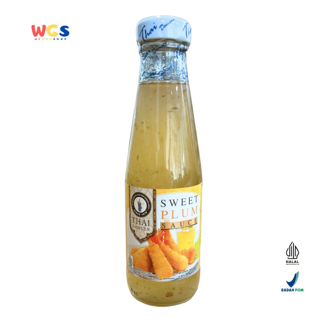 Thai Dancer Sweet Plum Sauce 200ml – A versatile sweet plum sauce for spring rolls, chicken, and Asian snacks.
