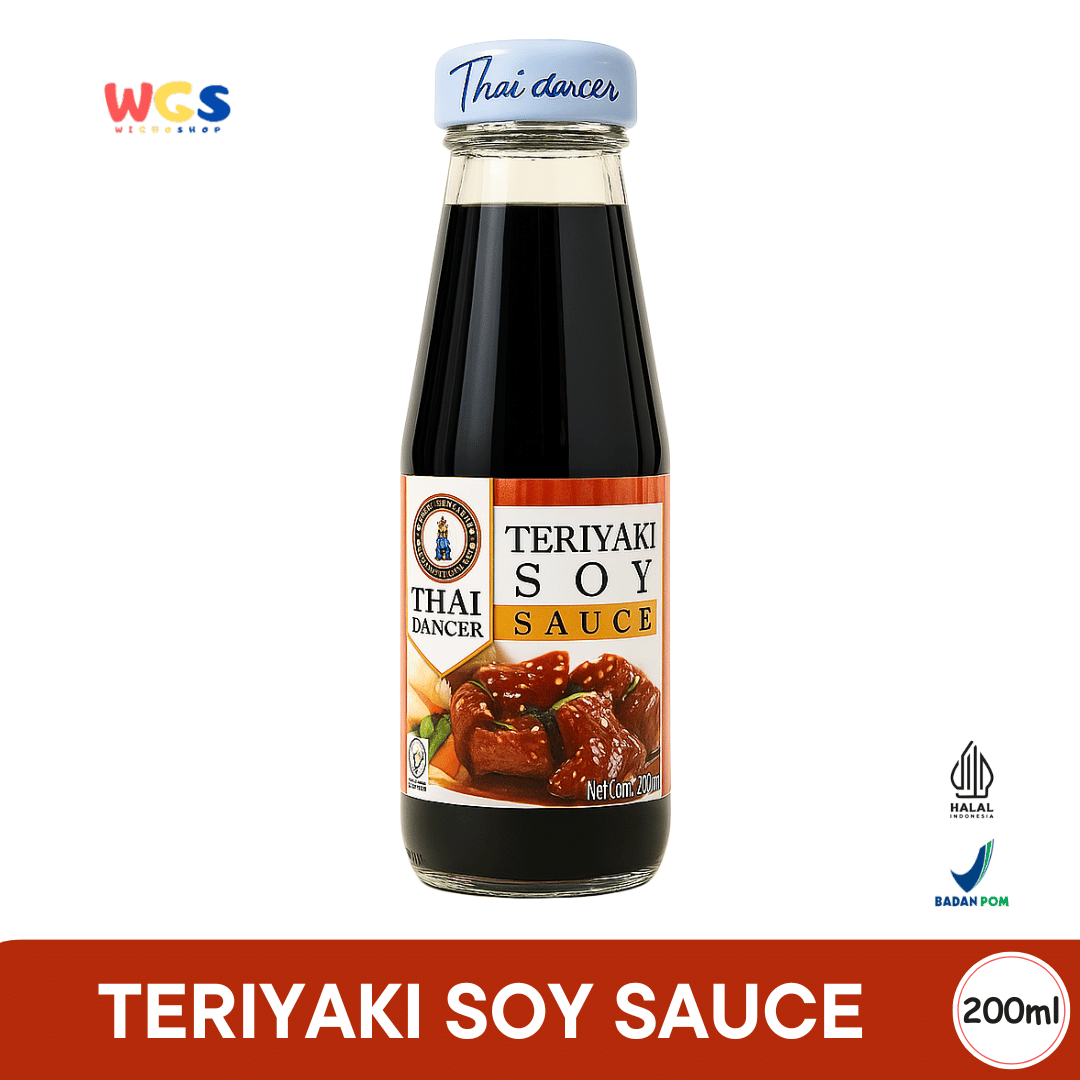 Thai Dancer Teriyaki Soy Sauce 200ml – Authentic Teriyaki Soy Sauce for Marinating & Asian Stir-Fries