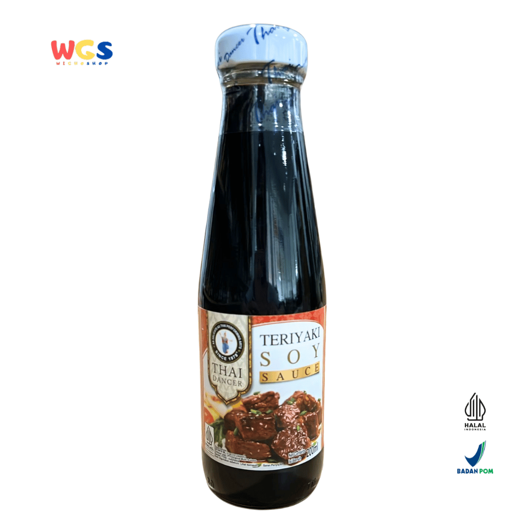 Thai Dancer Teriyaki Soy Sauce 200ml – Authentic Teriyaki Soy Sauce for Marinating & Asian Stir-Fries