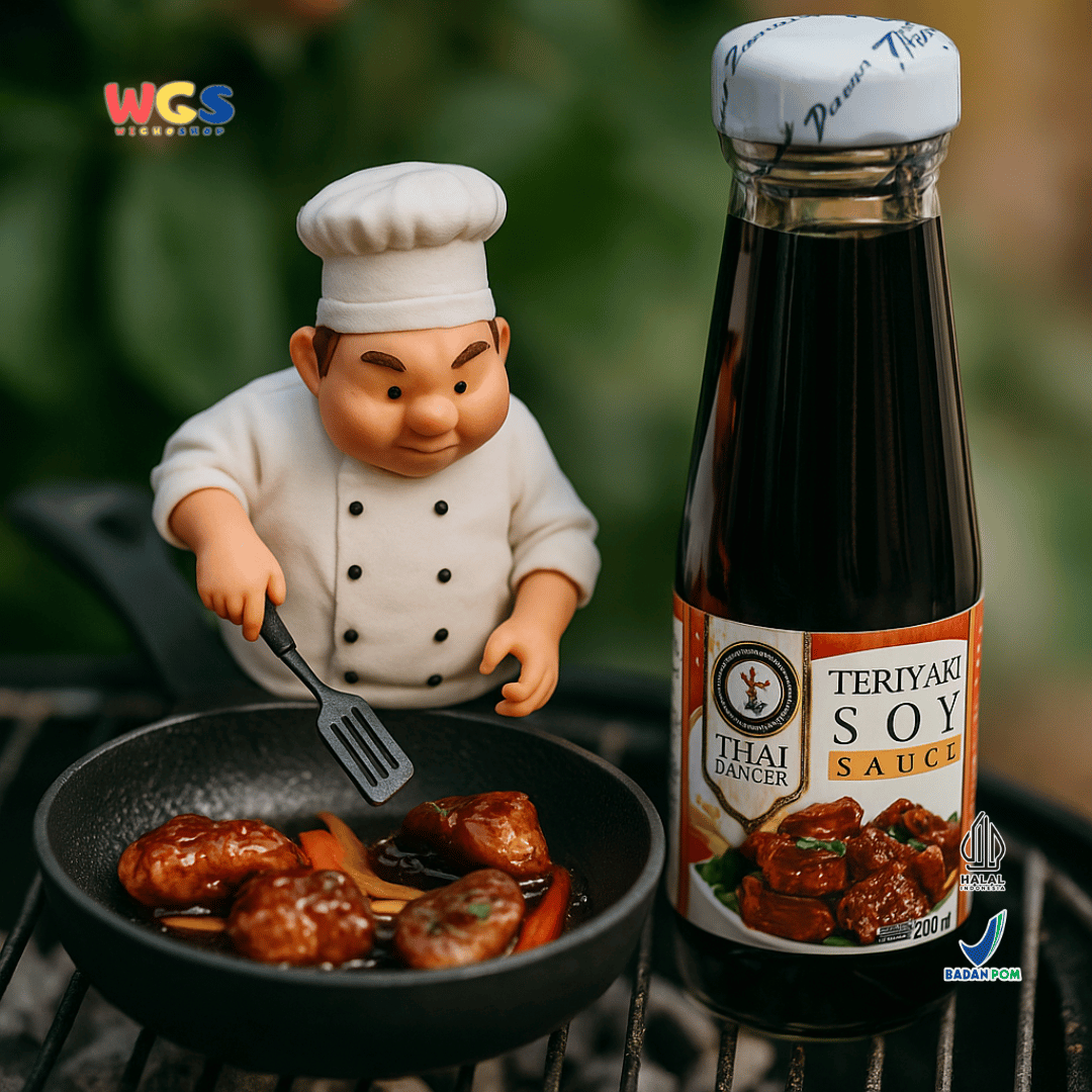 Thai Dancer Teriyaki Soy Sauce 200ml – Authentic Teriyaki Soy Sauce for Marinating & Asian Stir-Fries