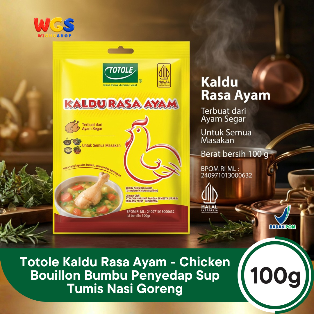 Totole Kaldu Rasa Ayam 100g - Chicken Bouillon Bumbu Penyedap Sup Tumis Nasi Goreng
