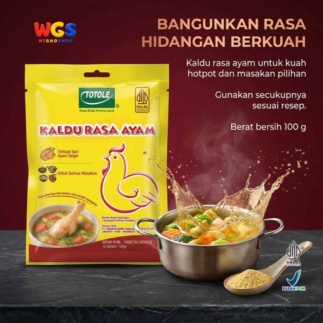 Totole Kaldu Rasa Ayam 100g - Chicken Bouillon Bumbu Penyedap Sup Tumis Nasi Goreng