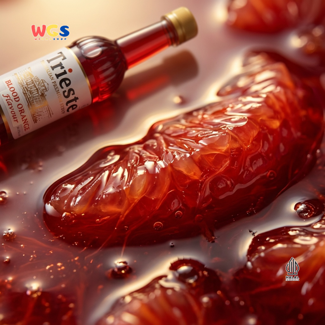 Trieste Syrup Premium Blood Orange Flavor 650ml – Fresh Red Orange Syrup for Drinks & Desserts