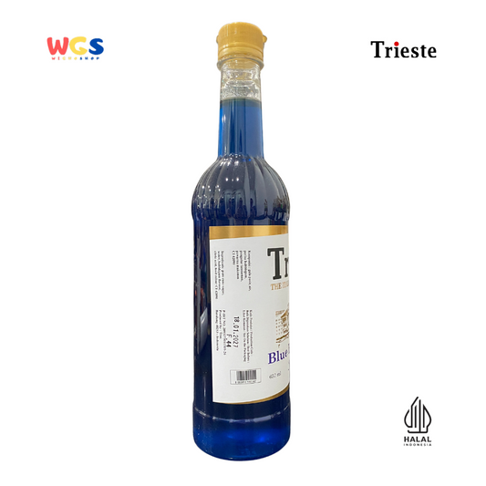 Trieste Blue Bubblegum Flavour Syrup Premium 650ml – Sirup Rasa Permen Karet untuk Minuman & Dessert
