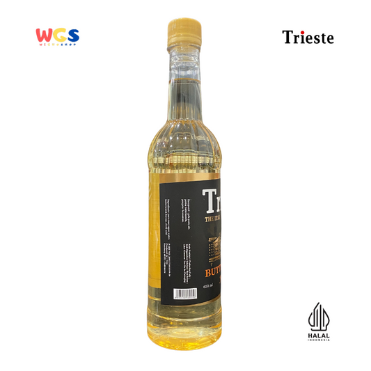 Trieste Butterscotch Flavor Syrup Premium 650ml - Butterscotch Flavored Syrup for Drinks & Desserts