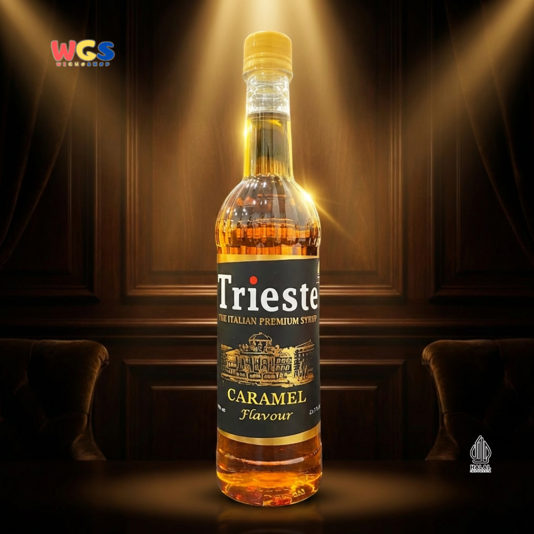 Trieste Syrup Premium Caramel Flavor 650ml – Delicious Caramel Flavored Syrup for Drinks & Desserts