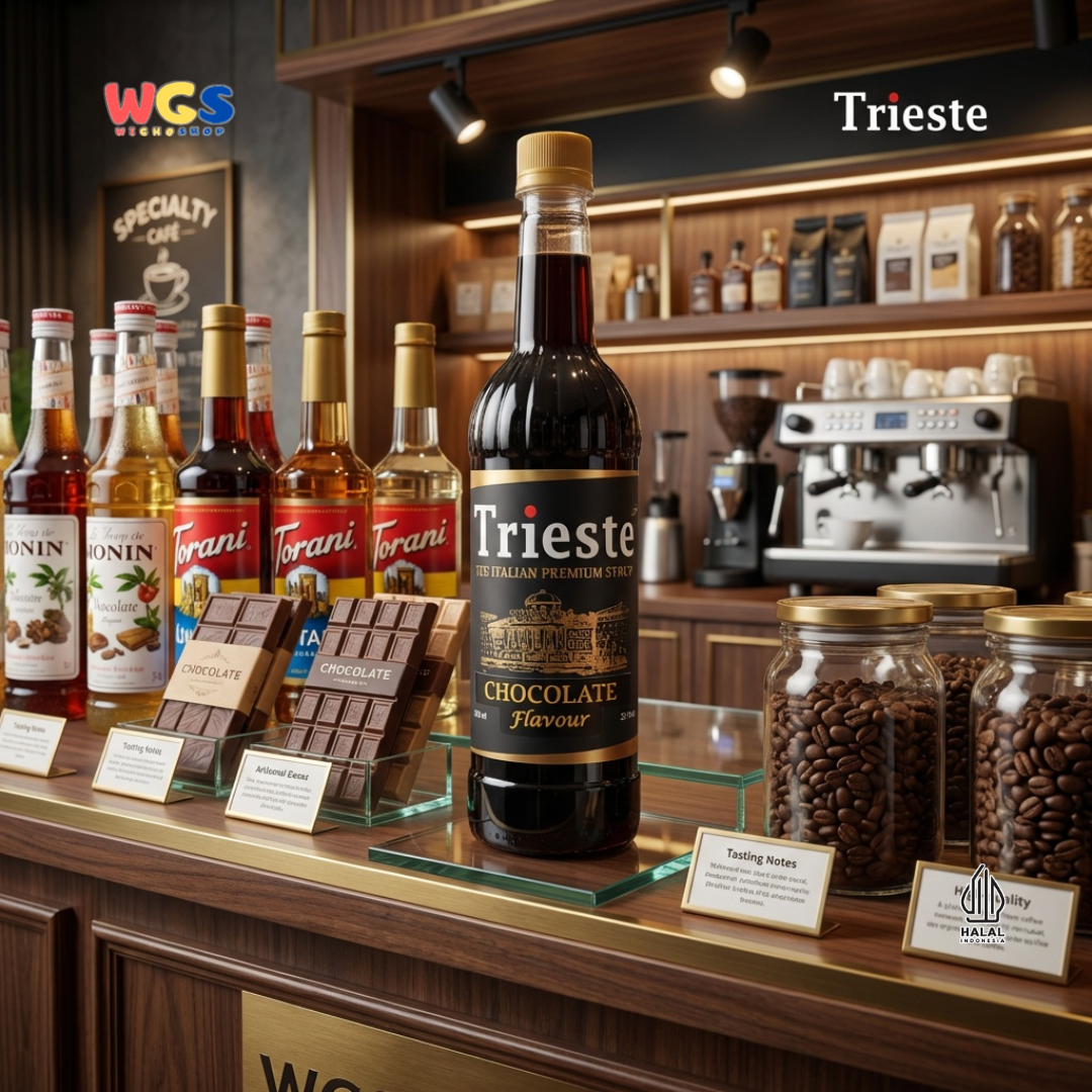 Trieste Syrup Premium Chocolate Flavor 650ml – Delicious Chocolate Syrup for Drinks & Desserts