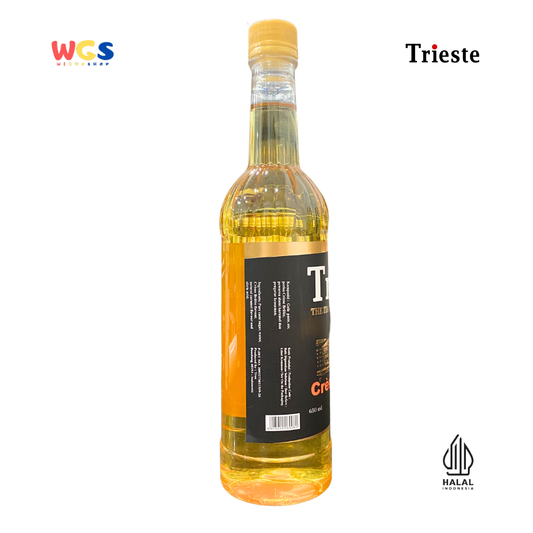 Trieste Syrup Crème Brûlée 650ml – Premium Crème Brûlée Flavored Syrup for Drinks & Desserts