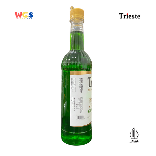 Trieste Green Apple Flavor Syrup Premium 650ml – Fresh Green Apple Syrup for Drinks & Desserts