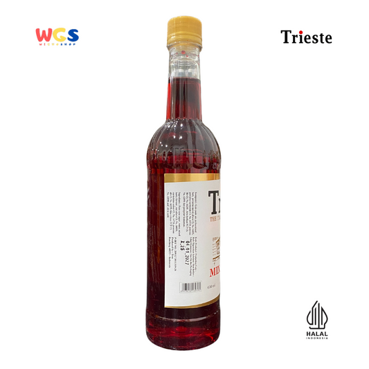 Trieste Mixed Berry Flavor Syrup Premium 650ml - Halal MUI - Trendy Drink - Bubble Tea - Soda