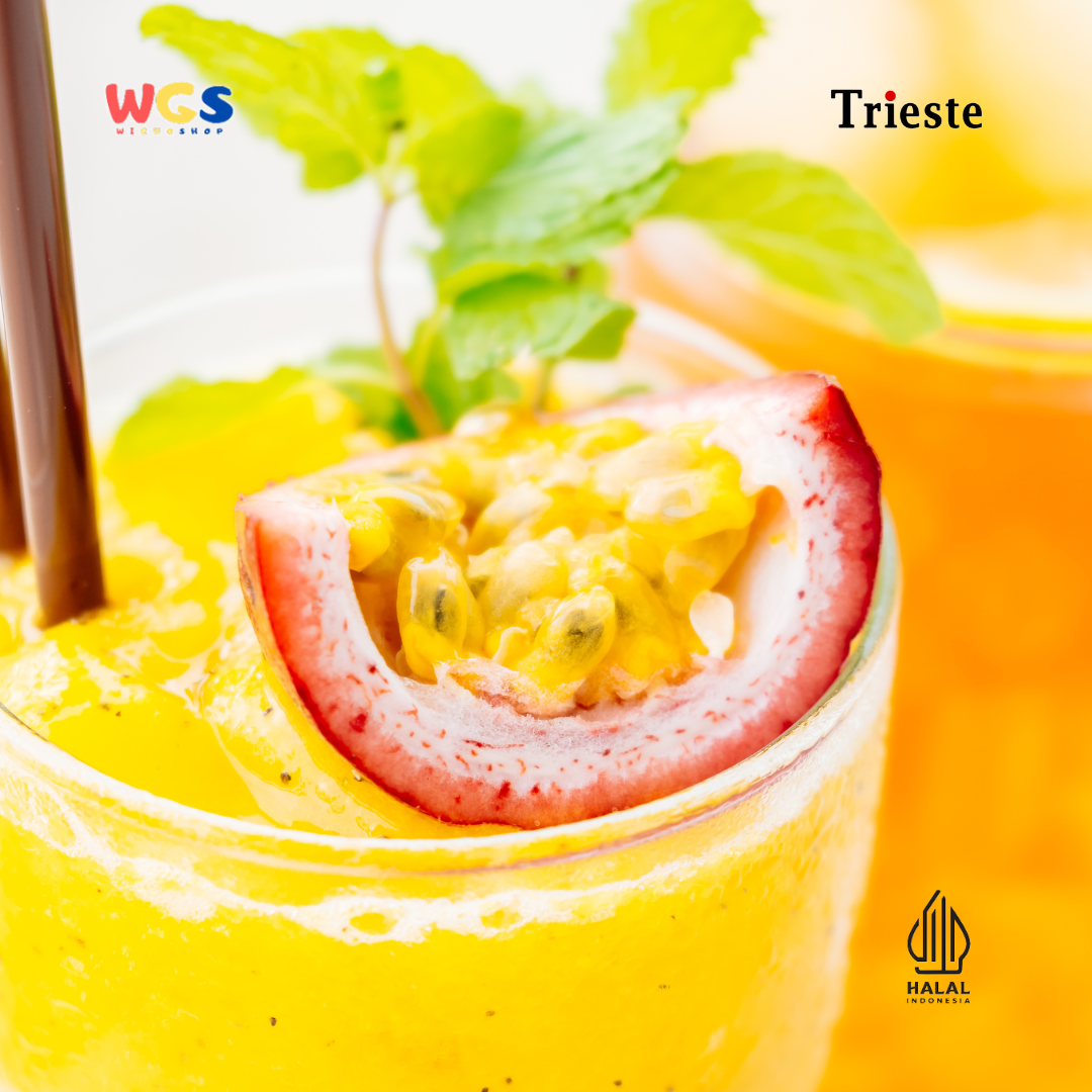 Trieste Passion Fruit Flavor Syrup Premium 650ml – MUI HALAL Passion Fruit Syrup for Drinks & Mocktails