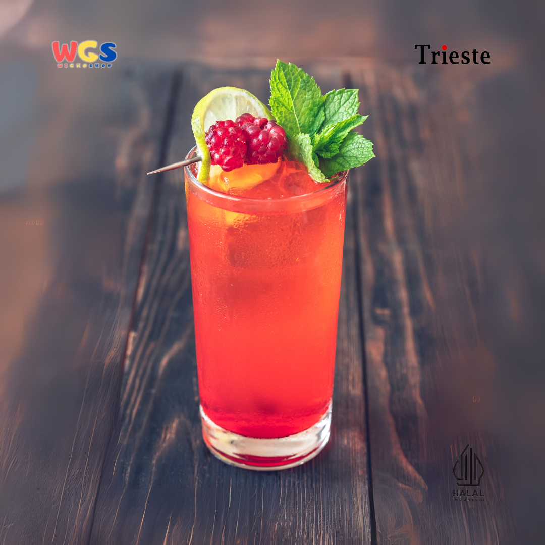 Trieste Raspberry Flavor Syrup Premium 650ml – HALAL Raspberry Flavored Syrup for Trendy Drinks