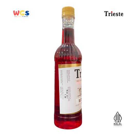 Trieste Red Velvet Flavor Syrup Premium 650ml - Halal MUI - Trendy Drink Syrup - Bubble Tea