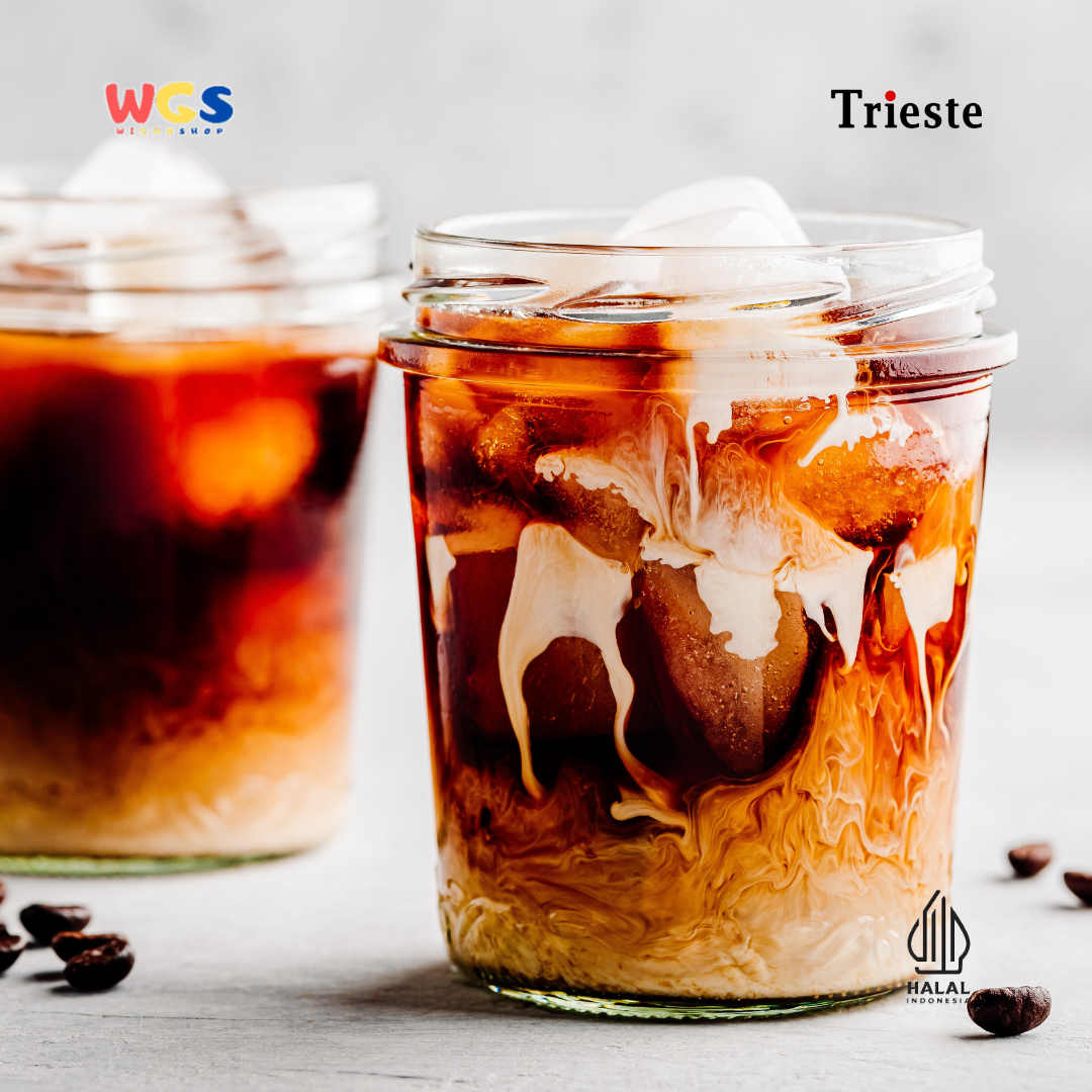 Trieste Roasted Almond Flavor Syrup Premium 650ml - Halal MUI - Trendy Drink - Bubble Tea