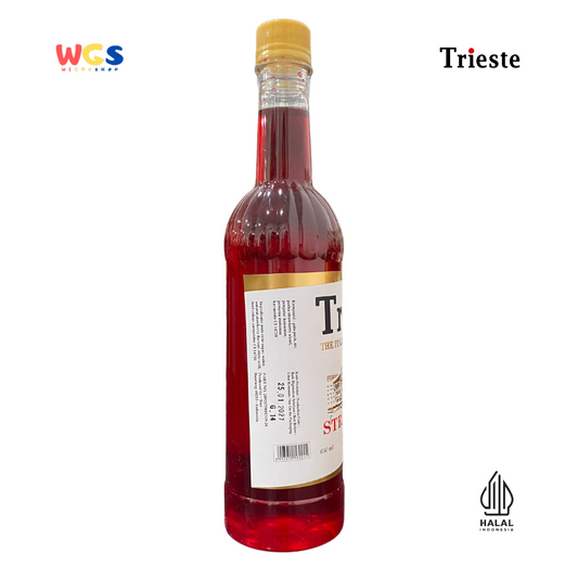 Trieste Syrup Premium Strawberry Flavor 650ml – Fresh & Sweet Strawberry Flavored Syrup for Drinks