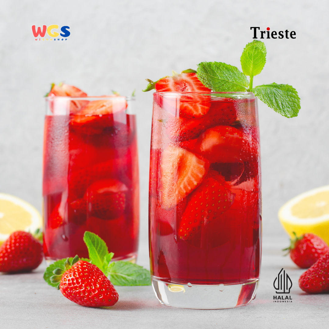Trieste Syrup Premium Strawberry Flavor 650ml – Fresh & Sweet Strawberry Flavored Syrup for Drinks