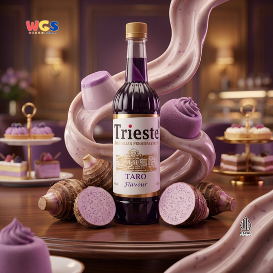 Trieste Syrup Premium Taro Flavor 650ml – Soft & Sweet Taro Flavored Syrup for Drinks & Desserts