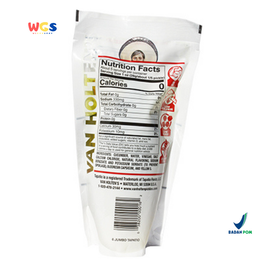 Van Holten’s Tapatío Pickle Salsa Picante 1 pcs– Acar Mentimun Jumbo Pedas Gurih (No Fridge Needed)