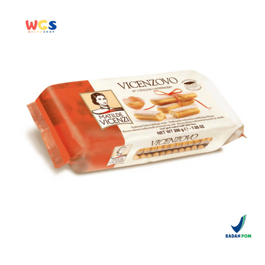 Vicenzi Vicenzovo Ladyfingers Italia 200g – Biskuit Lembut Tradisional untuk Tiramisu & Aneka Dessert