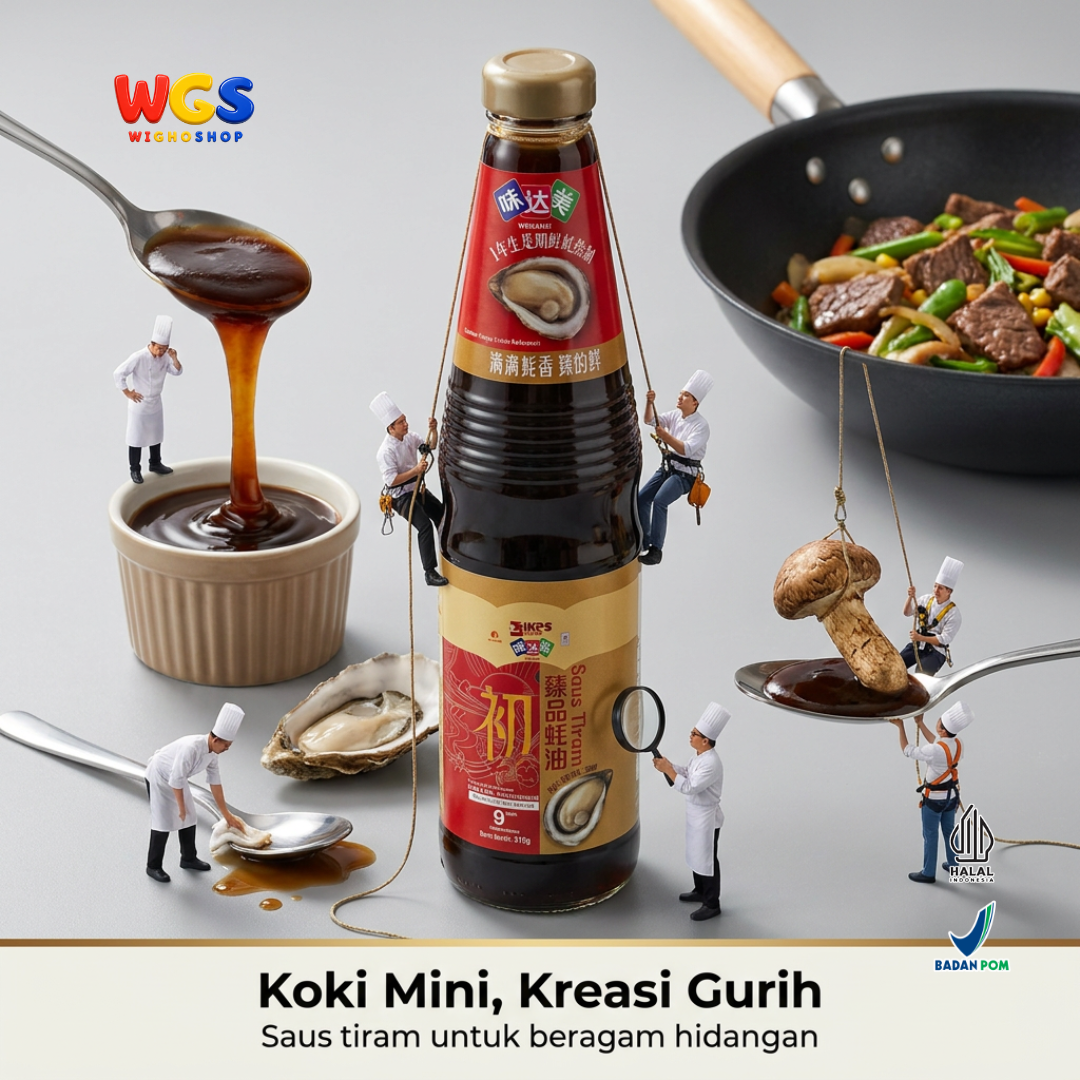 Weidamei Saus Tiram 510g - Oyster Sauce Ekstrak Tiram 38% Bumbu Tumis Marinasi Nasi Goreng