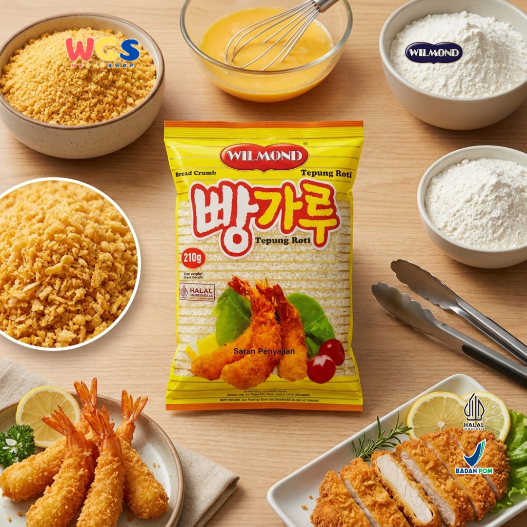 Wilmond Bread Crumbs 210g – Crispy Breadcrumbs for Fried Food, Tempura, and Nuggets
