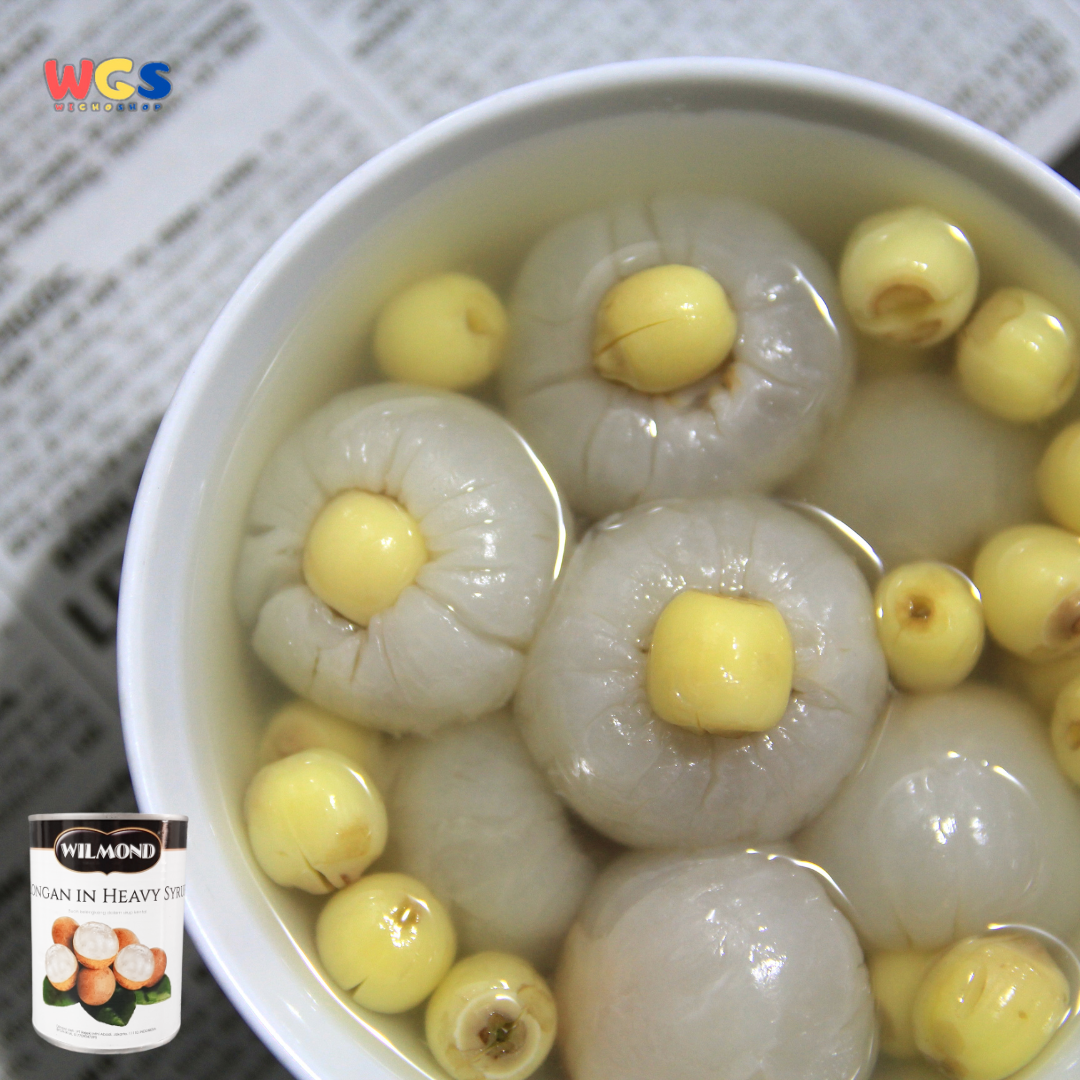 Wilmond Longan in Heavy Syrup 565g – Longan Fruit in Thick, Sweet, and Refreshing Syrup