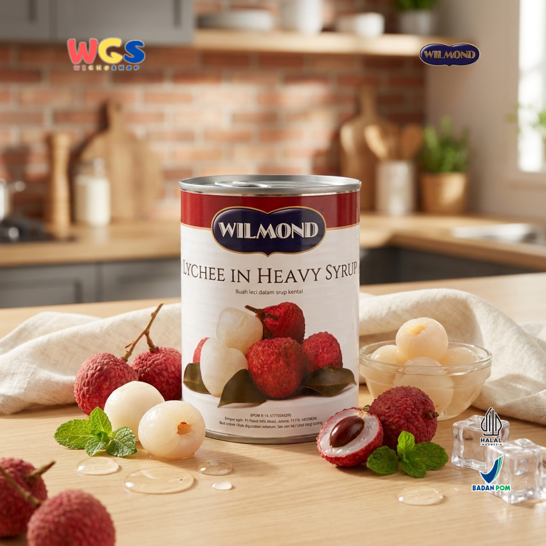 Wilmond Lychee in Heavy Syrup 565g – Canned Lychee Fruit in Fresh Heavy Syrup