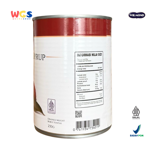 Wilmond Lychee in Heavy Syrup 565g – Buah Leci Kalengan dalam Sirup Kental Segar