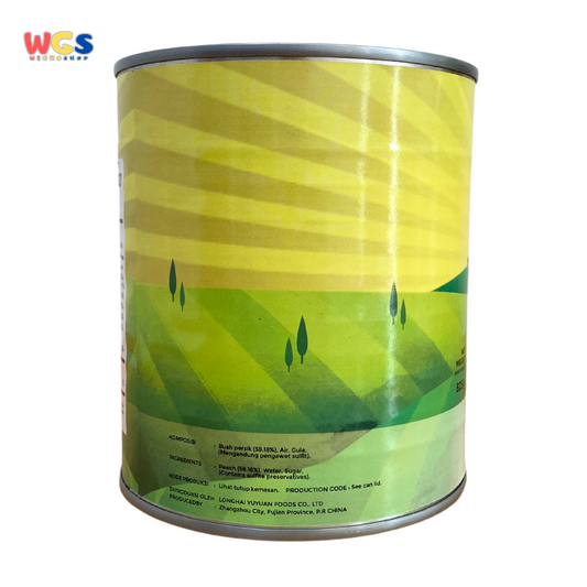 Wilmond Peach Halves in Syrup 825g - Buah Persik Kaleng Premium Import - Topping Minuman & Dessert - WIGHOSHOP