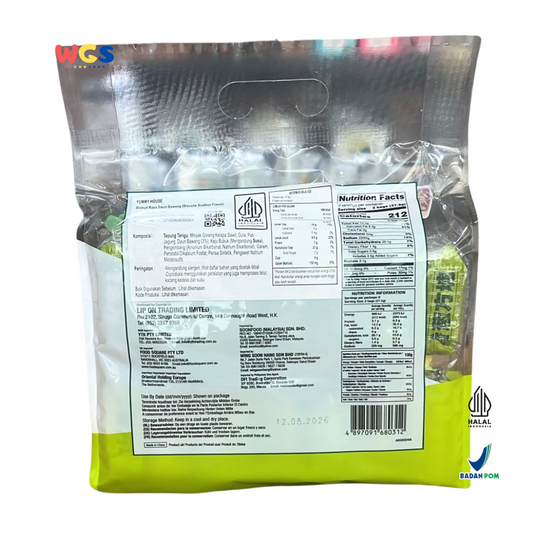 YUMMY HOUSE Biscuits Scallion Flavor 300g – 16pcs Savory, Crispy Scallion Flavored Biscuits